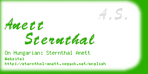 anett sternthal business card